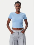 Koszulki i topy damskie - HUGO T-Shirt Delanor 50512000 Niebieski Slim Fit - miniaturka - grafika 1