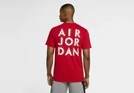 Koszulki męskie - Nike Air Jordan Dri-Fit Air Graphic Crew Tee Gym Red - miniaturka - grafika 1