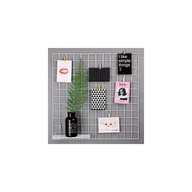 Gadżety do domu - Biała metalowa kratka-organizer Reminder, 60x60 cm - miniaturka - grafika 1