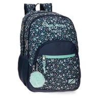 Plecaki szkolne i tornistry - Pepe Jeans Alenka Plecak szkolny Niebieski 32x44x22 cms Poliester 21,6L by Joumma Bags, niebieski, plecak szkolny - miniaturka - grafika 1