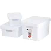 Pudła i pojemniki do przechowywania - Pojemniki do przechowywania Curver Infinity 4,5 + 11 + 17L, białe - miniaturka - grafika 1