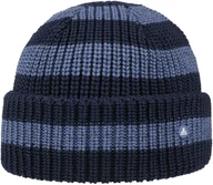 Czapki damskie - Czapka Beani Twotone Stripes by Hammaburg, niebieski, One Size - miniaturka - grafika 1