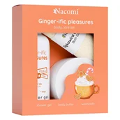 Zestawy kosmetyków damskich - NACOMI SET Body Care Ginger zel pod prysznic 300ml + masło do ciała 100ml + rękawica do kąpieli - miniaturka - grafika 1