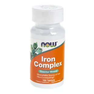 Now Foods NOW Iron Complex 100tabs - Witaminy i minerały - miniaturka - grafika 2