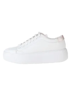 Calvin Klein Skórzane sneakersy w kolorze białym - Trampki damskie - miniaturka - grafika 1