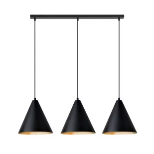 Rebel lampa wisząca 3xE27 czarna/złota 1272/3 - Lampy sufitowe - miniaturka - grafika 1