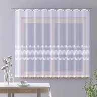 Firany - FIRANKA ŻAKARDOWA METRAŻOWA 618490 160 ZE WZOREM PASOWYM - miniaturka - grafika 1