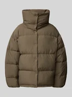 Kurtki damskie - Kurtka pikowana o kroju relaxed fit z detalem z logo - miniaturka - grafika 1