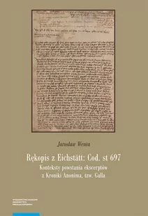 Wydawnictwo Naukowe UMK Rękopis z Eichstätt: Cod. st 697 - Filologia i językoznawstwo - miniaturka - grafika 1