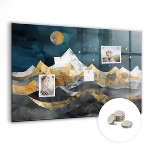 Magnetyczna Dekoracja - Góry nocą - 90x60 cm - Tablice i flipcharty - miniaturka - grafika 1