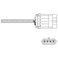 Sondy lambda - DELPHI SONDA LAMBDA ES11061-12B1 OPEL ASTRA - miniaturka - grafika 1