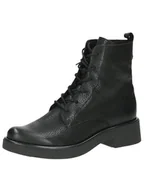 Botki damskie - CAPRICE Damskie sztyblety Lace Boot Heel 9-25107-43, Black nubuc, 38 EU - miniaturka - grafika 1