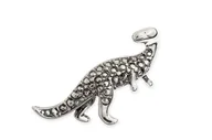 Broszki - Metalowa Broszka Radosny Dinozaur Mała - miniaturka - grafika 1