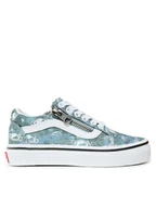 Buty dla dziewczynek - Vans Tenisówki Old Skool Zip VN0A2XSM4481 Błękitny - miniaturka - grafika 1