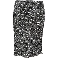 Spódnice - ESPRIT Spódnica Midi Wygodna Elegancka Czarna w Białe Kwiatki S - miniaturka - grafika 1
