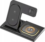 Ładowarki do telefonów - Ładowarka Jellico JELLICO ładowarka bezprzewodowa 3w1 W12 15W Czarny - miniaturka - grafika 1