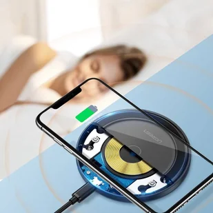 Ugreen ładowarka bezprzewodowa Qi 10W czarny (60470) - Ładowarki do telefonów - miniaturka - grafika 5