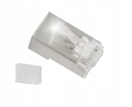 Wtyczki i adaptery - Wtyki sieciowe RJ45 Lanberg kat.6 FTP 8P8C prowadnica do linki drutu 20szt - miniaturka - grafika 1