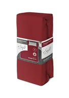 Prześcieradła - Prześcieradło jersey z gumką soft 160x200 czerwone na materac 25 cm - miniaturka - grafika 1