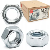 Śruby i nakrętki - Nakrętka sześciokątna M24 6-kątna metryczna DIN 934 ocynk kl. 8 1szt. - miniaturka - grafika 1