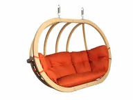 Hamaki - Fotel hamakowy drewniany, Czerwony Swing Chair Double (3) - miniaturka - grafika 1