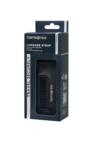 Samsonite – Pasek do bagazu 50 mm, Czarny