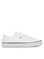 Buty dla dziewczynek - Tommy Hilfiger Trampki T3X9-33846-0890100 Biały - miniaturka - grafika 1