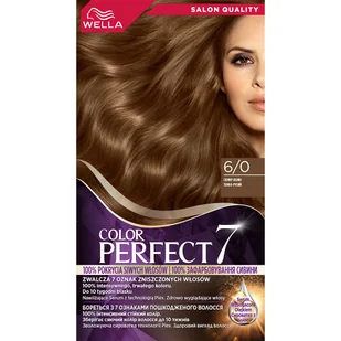 Wella Color Perfect 7, farba do włosów, 6/0 ciemny blond, 50ml - Farby do włosów i szampony koloryzujące - miniaturka - grafika 1