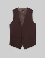 Kamizelki męskie - kamizelka do zestawu brione bordo slim fit - miniaturka - grafika 1