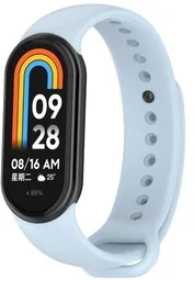 Bizon Silikonowy pasek Strap Watch Silicone do Xiaomi Smart Band 9 / 9 NFC / 8, jasnoniebieski - Akcesoria do smartwatchy - miniaturka - grafika 1