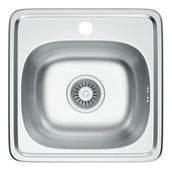 Zlewozmywaki - Zlewozmywak stalowy Kernau KSS M 3538 1B Satin - miniaturka - grafika 1