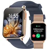 Smartwatch - Gravity GT17-2 PROF Granatowy, złoty - miniaturka - grafika 1