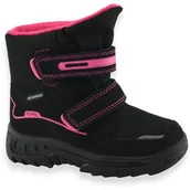 Buty dla dziewczynek - Buty zimowe dziewczęce śniegowce Befado 615X/Y003 High Czarne - miniaturka - grafika 1