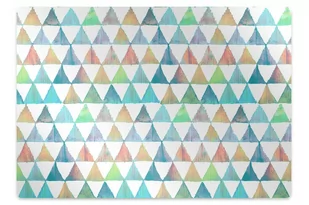 Mata pod krzesło Trójkąty geometryczne 140x100 cm - Podnóżki, podpórki, podkładki - miniaturka - grafika 1