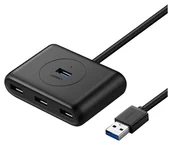 Kable USB - Ugreen USB 3.0 4w1 0,5m czarny - miniaturka - grafika 1