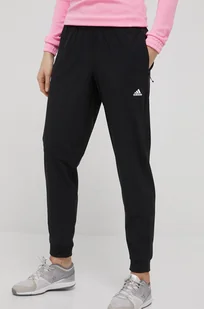 Adidas Performance Performance spodnie treningowe Versatile damskie kolor czarny proste high waist - Spodnie damskie - miniaturka - grafika 1