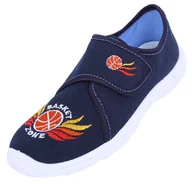 Kapcie damskie - Granatowe trampki, kapcie Basket Zone LEMIGO 25 EU - miniaturka - grafika 1