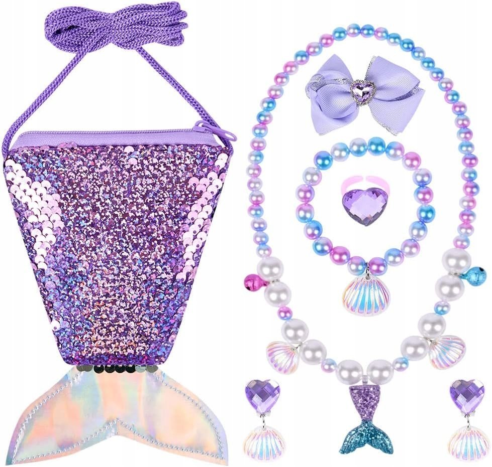 BIŻUTERIA ZESTAW PODARUNKOWY DLA DZIEWCZYNEK WZÓR KSIĘŻNICZKI IDEALNY KOLOR