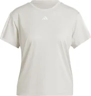 Bluzki damskie - Koszulka damska adidas Aeroready Train Essentials 3-Stripes Tee beżowa HZ5681-S - miniaturka - grafika 1