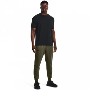 Męskie spodnie treningowe UNDER ARMOUR UA Armour Fleece Joggers - oliwkowe/khaki - Spodenki męskie - miniaturka - grafika 1