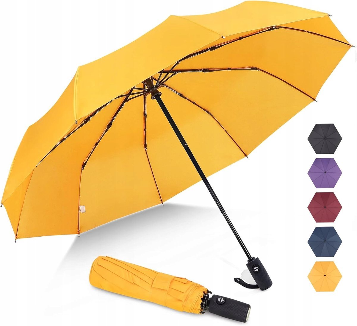 Parasol kieszonkowy, odporny na burzę, mały parasol z ochroną UV