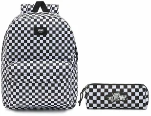 Vans Plecak Old Skool Check Klasyczny Pojemny Sportowy Szkolny Miejski - Plecaki szkolne i tornistry - miniaturka - grafika 43