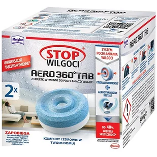 Henkel Tabletki wymienne do pochłaniaczy wilgoci METYLAN Stop wilgoci Aero 360°tab, 2 szt. - Inne artykuły do sprzątania - miniaturka - grafika 2