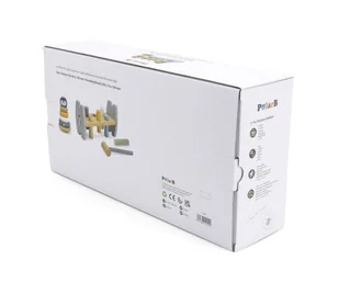 VIGA PolarB Zestaw Drewniana Piramidka + Przebijanka z Młoteczkiem Pingwinek Montessori - Klocki - miniaturka - grafika 10