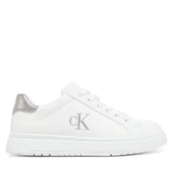 Buty dla dziewczynek - Sneakersy Calvin Klein Jeans Low Cut Lace-UP V3A9-82013-1355X S Biały - miniaturka - grafika 1
