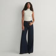 Reserved - Jeansy wide leg - Granatowy