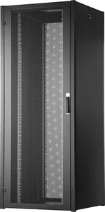 Szafa sieciowa stojąca Hyper Pro 19" 42U rack 800x800, drzwi przód perforacja, czarny, 1000kg DN-51013-P-B - Szafy rack - miniaturka - grafika 1