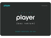 Kody i doładowania cyfrowe - Kod aktywacyjny PLAYER (bez reklam) 30 dni - miniaturka - grafika 1