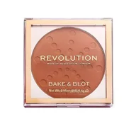 Pudry do twarzy - Makeup Revolution Bake&Blot Puder Prasowany 03 Orange 5g - miniaturka - grafika 1