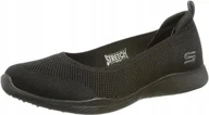Trampki damskie - SKECHERS CZARNE DAMSKIE TRAMPKI WSUWANE 40 JIK - miniaturka - grafika 1